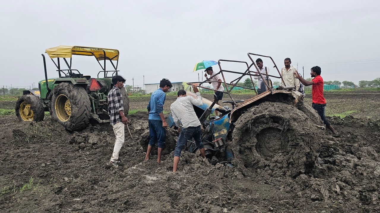 johndeer 5210 4x4🚜🚜 ने Eicher 🚜🚜को बीच में से तोड़ दिया part 1