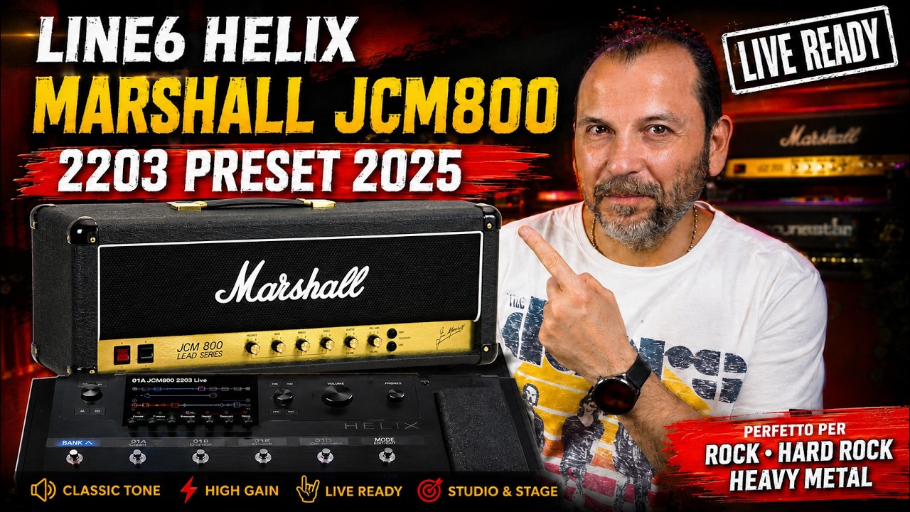 Line6 Helix Marshall JCM800-2203- Preset 2025 – Live Ready Sound