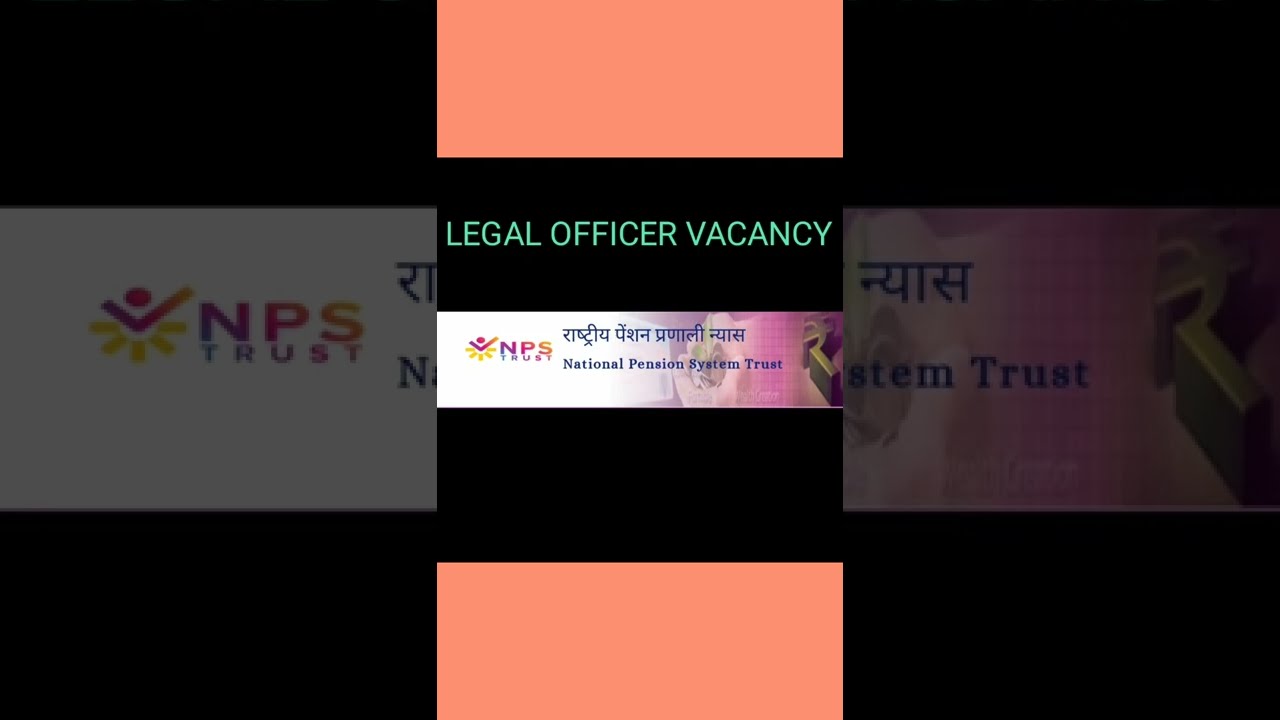 Legal Officer Vacancy in NPS Trust | National Payment System Trust | #LegalOfficer #NPS #shorts