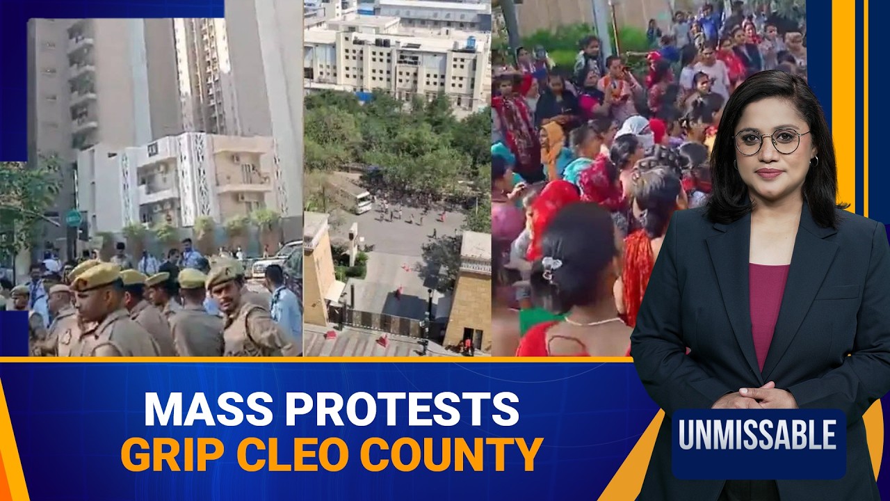 Noida: Domestic Workers Protest Outside Society Over Wage Hike Demand | News9