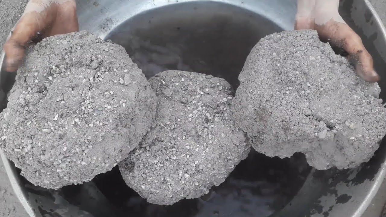 New video ☑️🤍💯🔥white grainy Sand bowls crumbling in steel pot+dry/water ASMR crumbling 💦💦💦