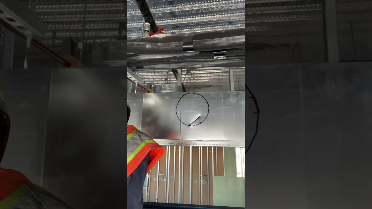 Tapping a 10&rdquo; round hole into main duct
