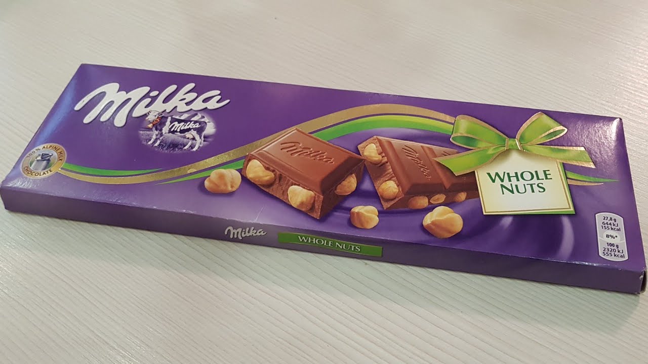 Milka Whole Nuts Big Table 250 g/r Chocolate Unboxing