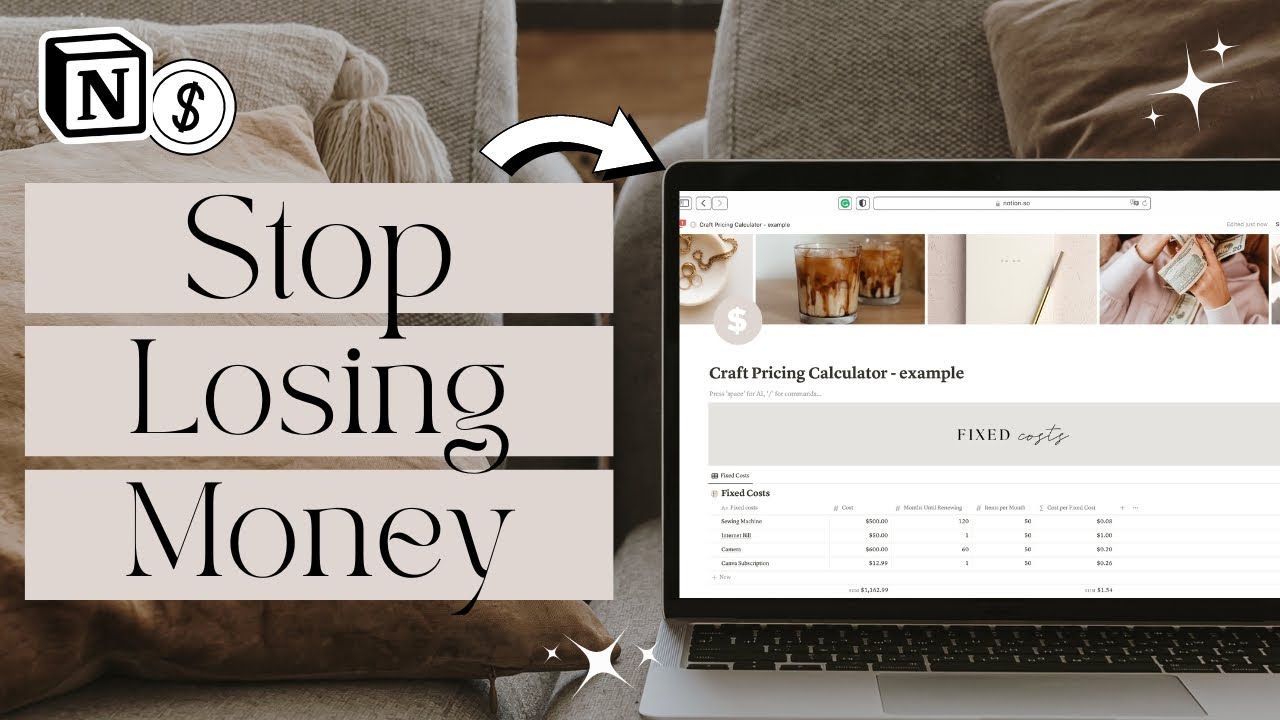 How to Price Your Handmade Items Like a Pro Using Notion