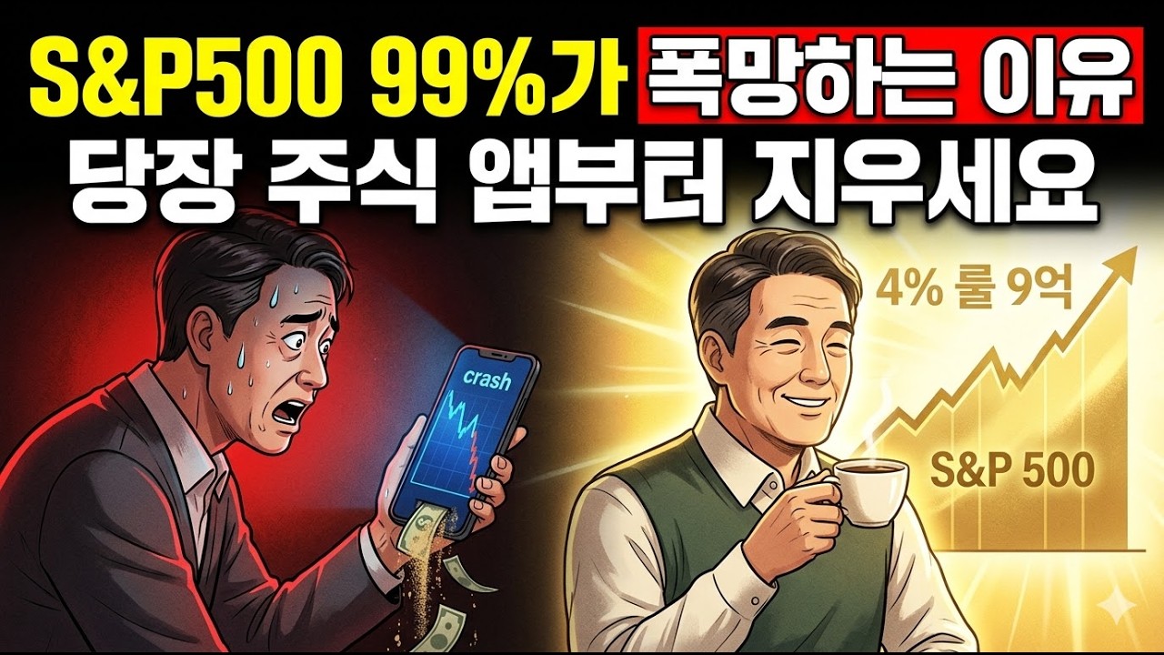 S&P 500 장기투자 | 99%가 실패하는 소름 돋는 이유, '이 숫자' 모르면 당신 계좌도 녹아내립니다
