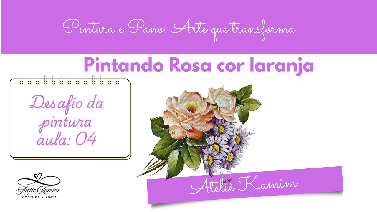 Desafio da pintura - Rosa laranja