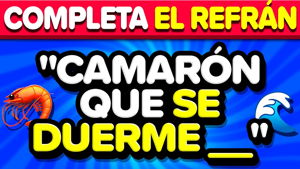 Completa el Dicho y Refrán 🤔💡👀 | Play Quiz Trivia