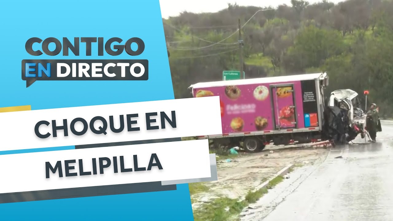 UN FALLECIDO Y 17 HERIDOS: Violento choque entre bus y camión en Melipilla - Contigo en Directo
