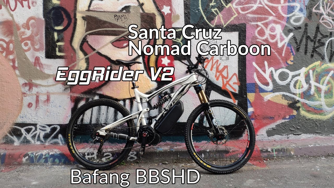 Santa Cruz Nomad Carbon e-bike DIY conversion (EggRider V2 + Bafang BBSHD 68mm)