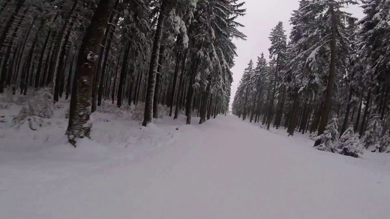 Die gesamte Talabfahrt  (971 - 550 m ü. NN) | Braunlage | Januar 2017 | Wurmberg