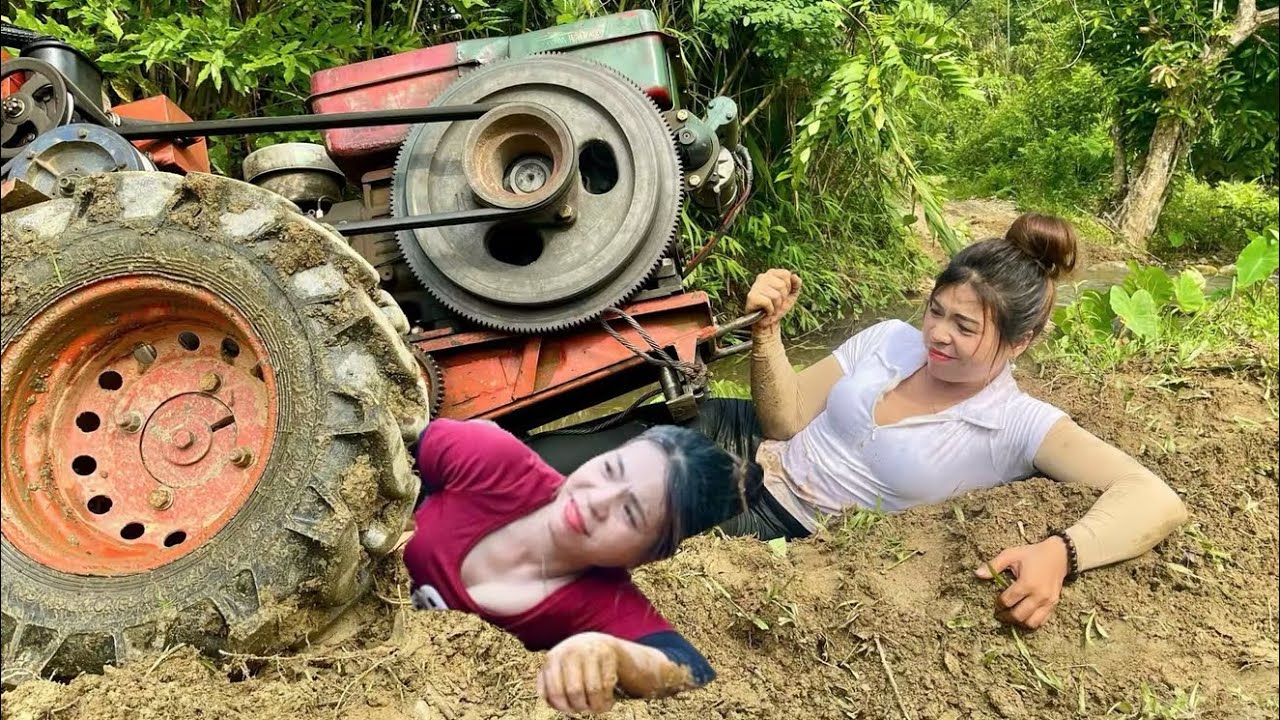 Female mechanic: repairing machinery and restoring engines.