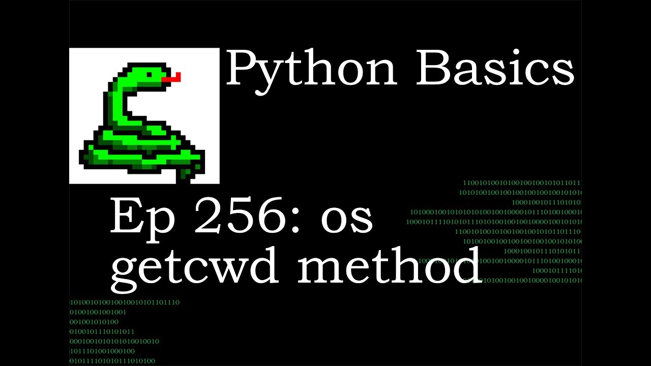 Основы Python Метод getcwd для поиска текущего рабочего каталога
