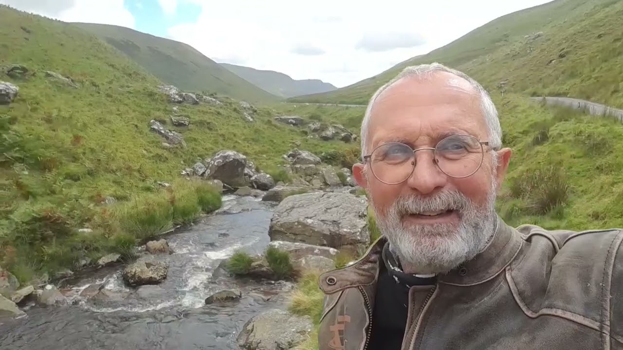 Motorcycle ride from Devils Bridge to Rhayader