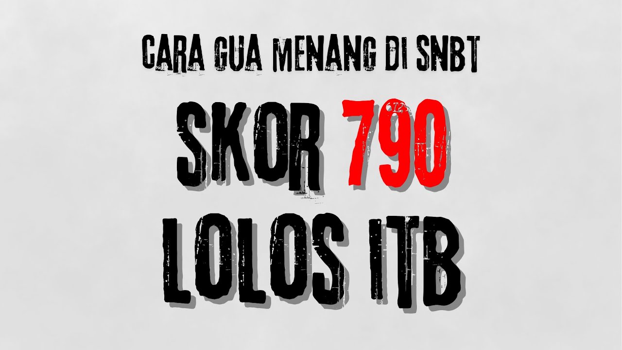 BUAT LO YANG MAU LOLOS SNBT 2026