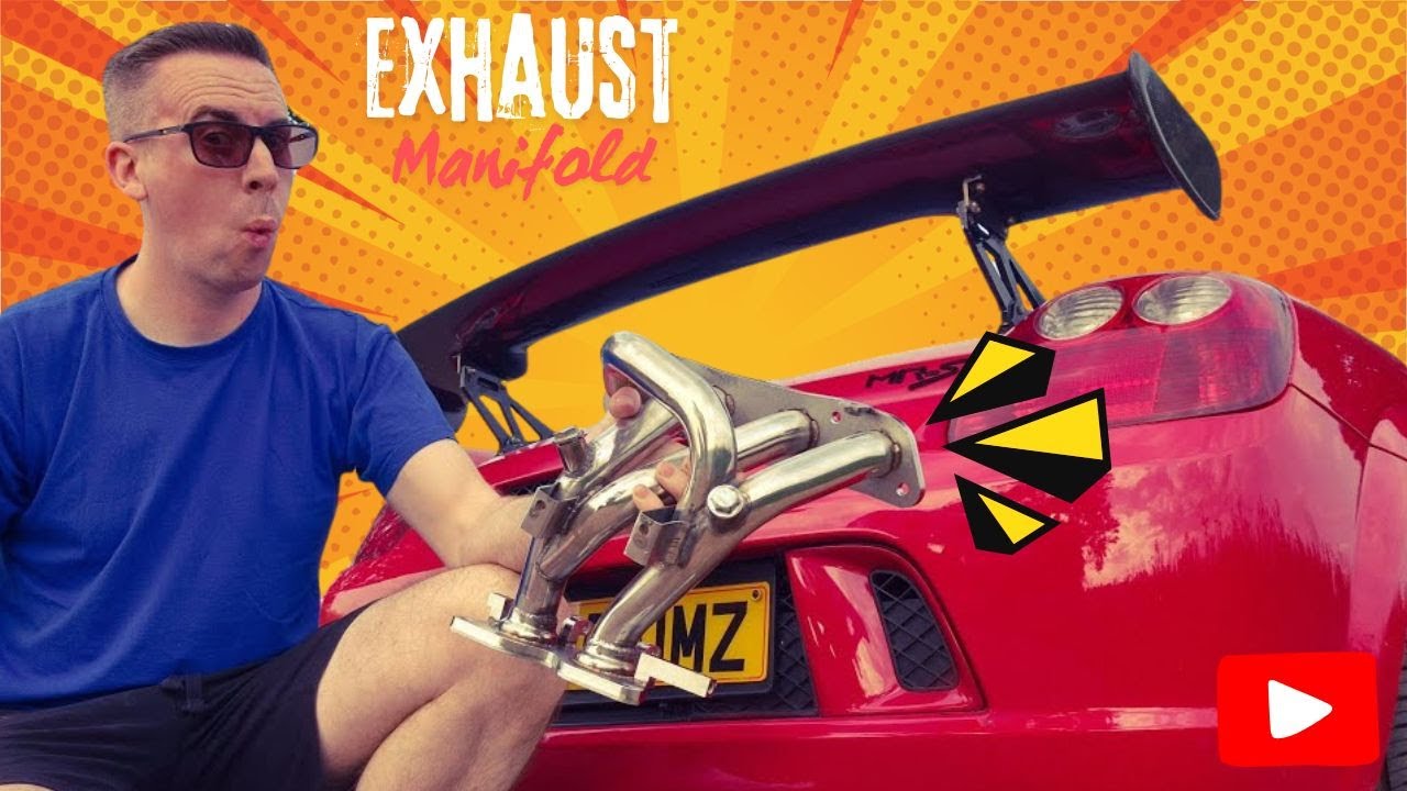 Как установить выпускной коллектор на Toyota MR2 MRS Mk3 Spyder Roadster, снять предварительные к...