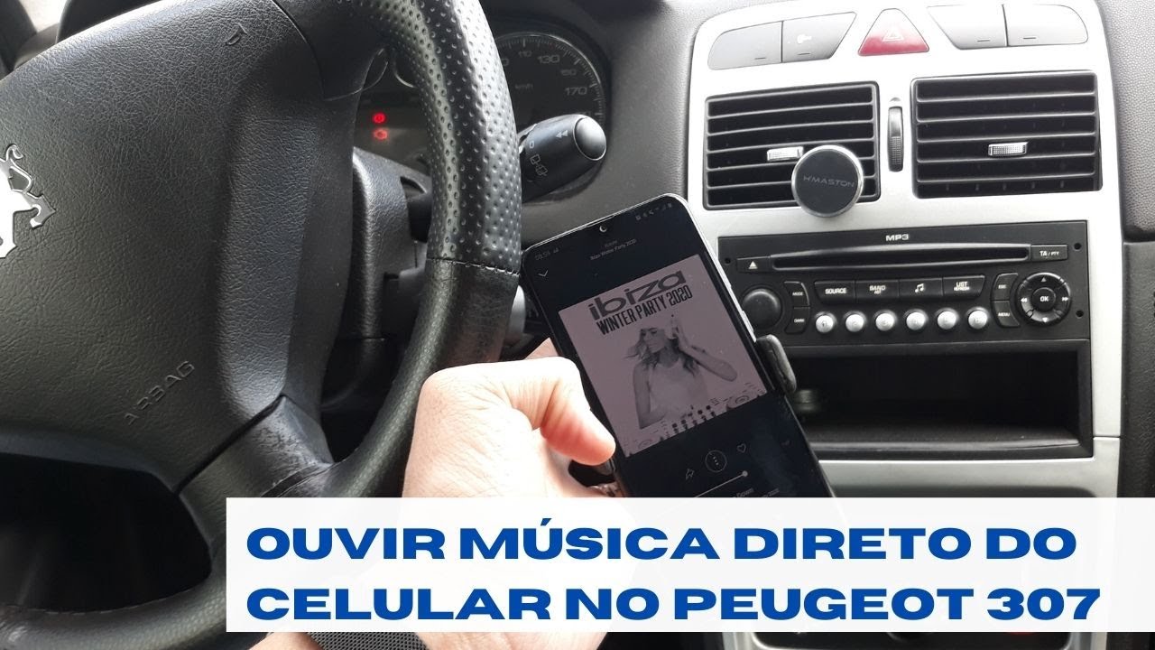 Como ouvir música via bluetooth no som do Peugeot 307.