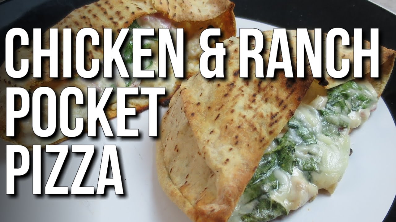 Bodybuilding Chicken & Ranch Pocket Pizzas