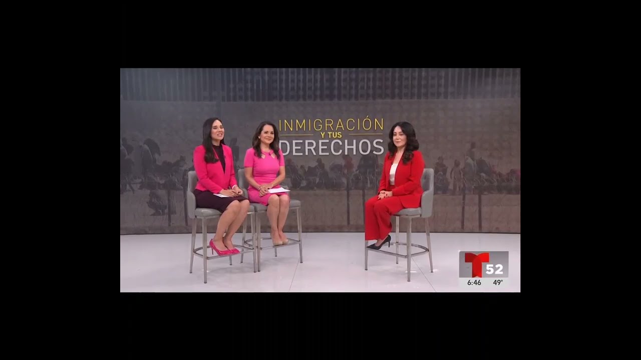 Abogada de inmigración Gladdys J Uribe: Entrevista con Telemundo 52 hablando sobre cambios del FOIA