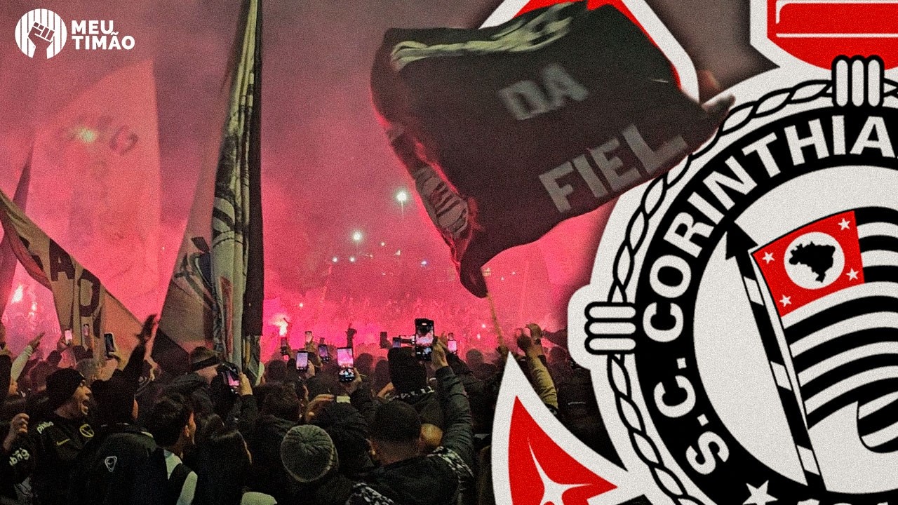 VEJA A RECEPÇÃO DA FIEL COM O ÔNIBUS DO CORINTHIANS PARA O CONFRONTO COM PALMEIRAS NA COPA DO BRASIL