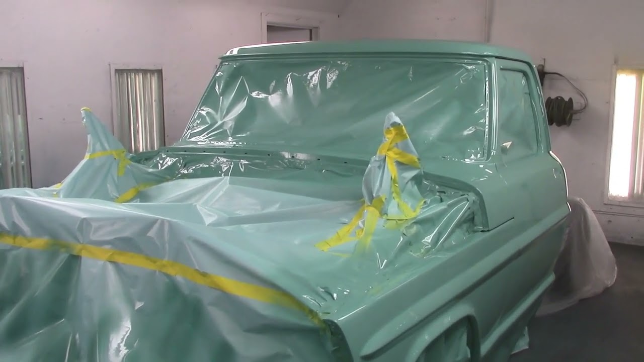 Painting Up a 67 Ford Pickup Factory Lunar Green