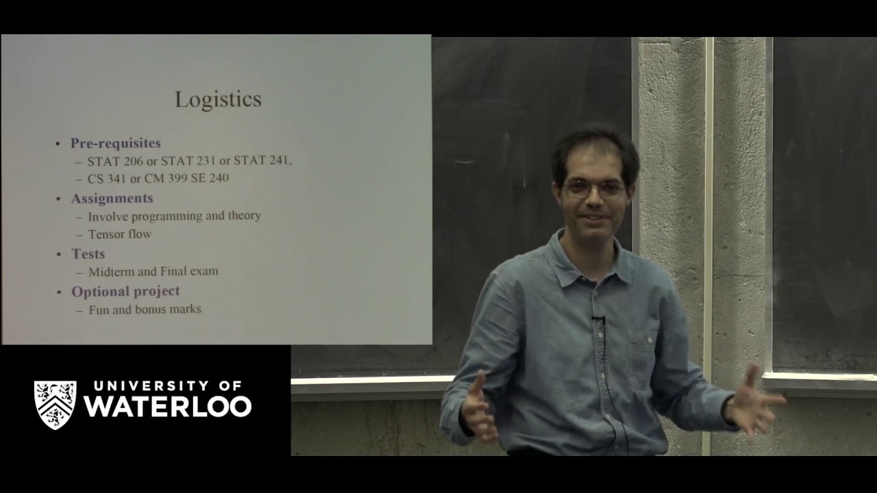 CS480 Introduction to Machine Learning
