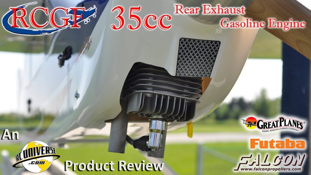 RCGF 35cc Rear Exhaust Gasoline Engine RCUniverse Product Review Video