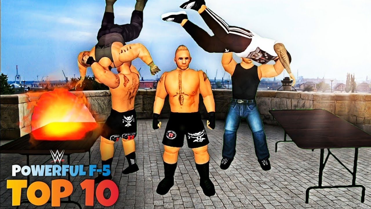 BROCK LESNAR TOP 10 POWERFUL F-5 |WR3D 2K21