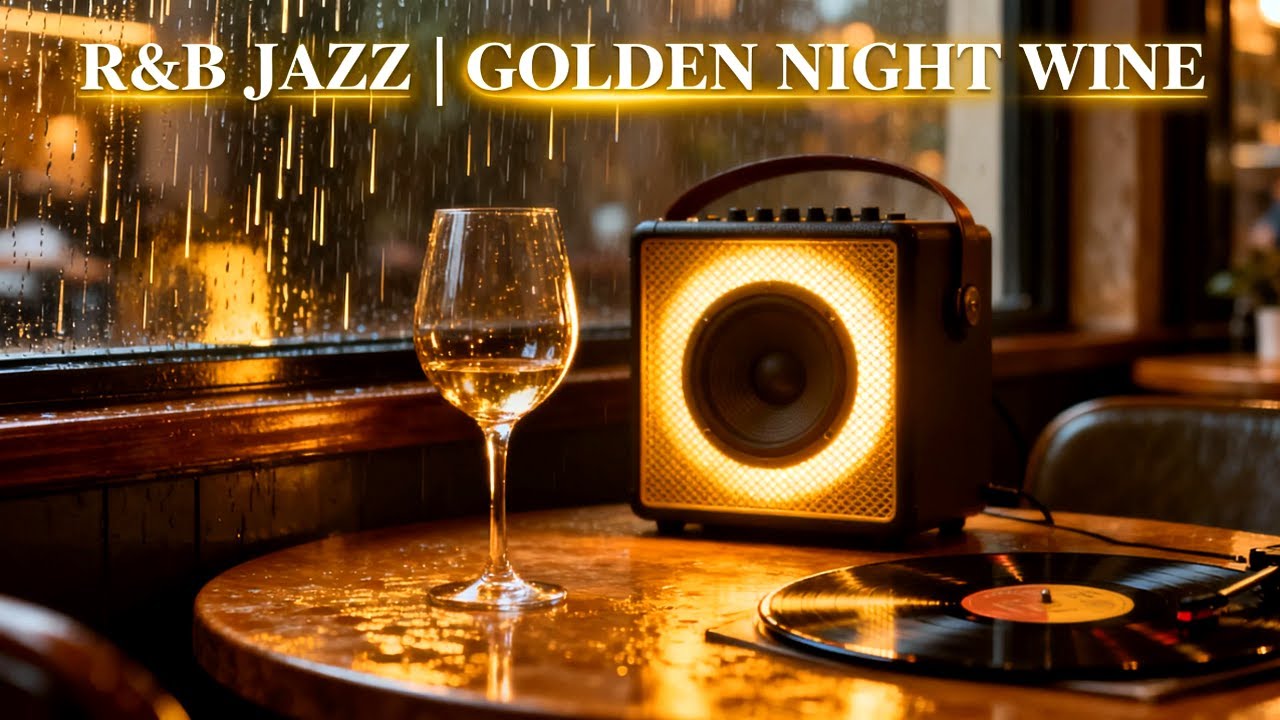 Warm RnB Jazz for Deep November Focus | Smooth Rainy Café Night Ambience