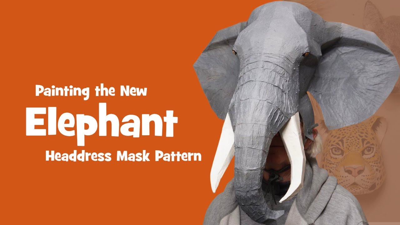 Painting the New Elephant Headdress Mask