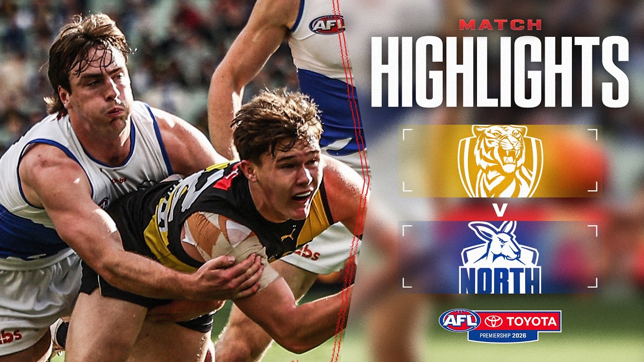 Richmond v North Melbourne Highlights | Round 15, 2026 | AFL
