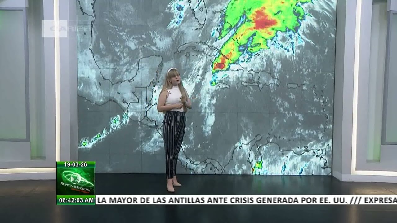 El tiempo en Cuba: chubascos y lluvias en la mitad oriental