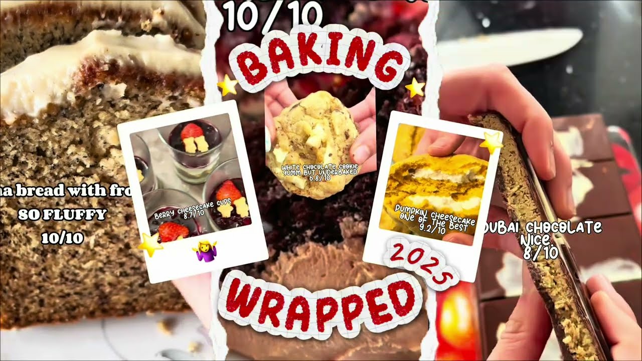 2025 BAKING WRAPPED (FEAT. UNSEEN FOOTAGE) - EVERYTHING I MADE THIS YEAR…