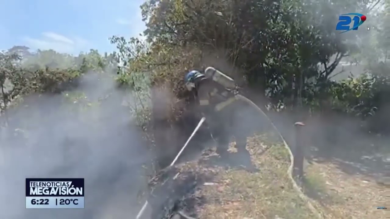 Reportan 16 incendios en maleza seca activos en el país. GMV