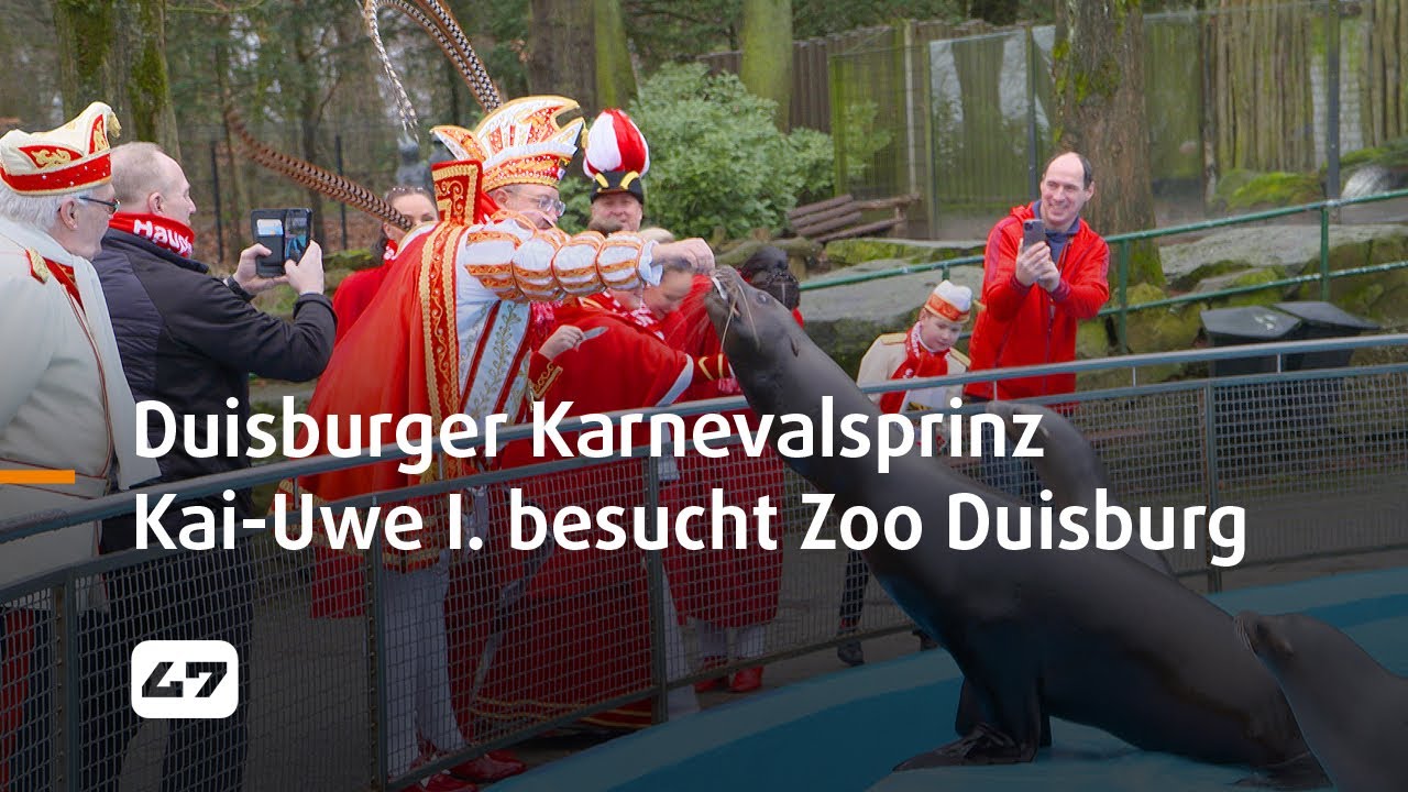 STUDIO 47 .live | DUISBURGER KARNEVALSPRINZ KAI-UWE I. BESUCHT ZOO DUISBURG