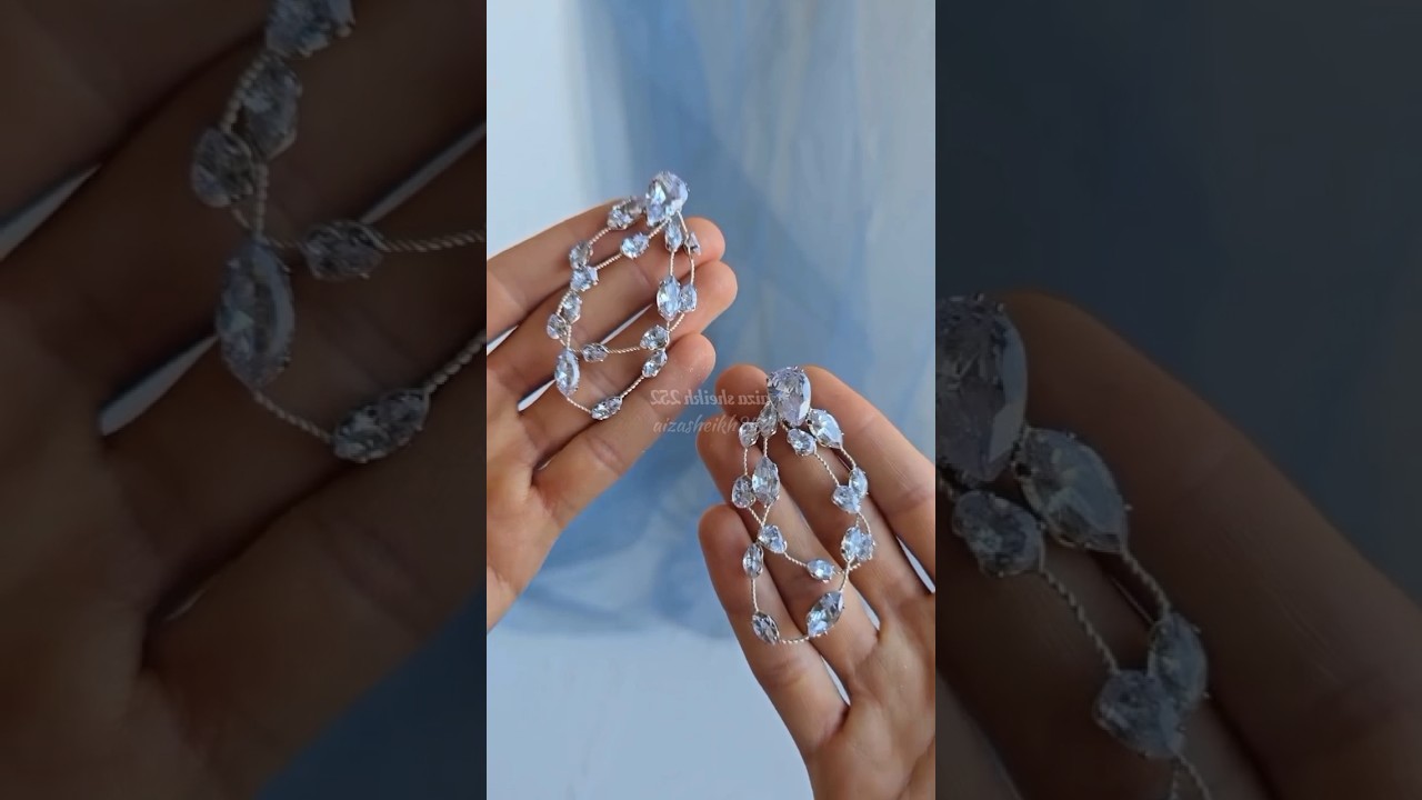 DIY hair pin and earrings