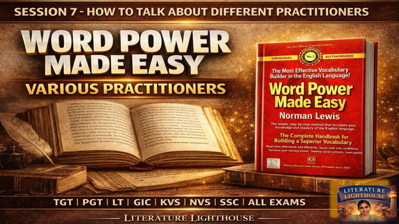 Various Practitioners | Word Power Made Easy Session 7 | Norman Lewis | SSC TGT PGT LT GIC KVS NVS