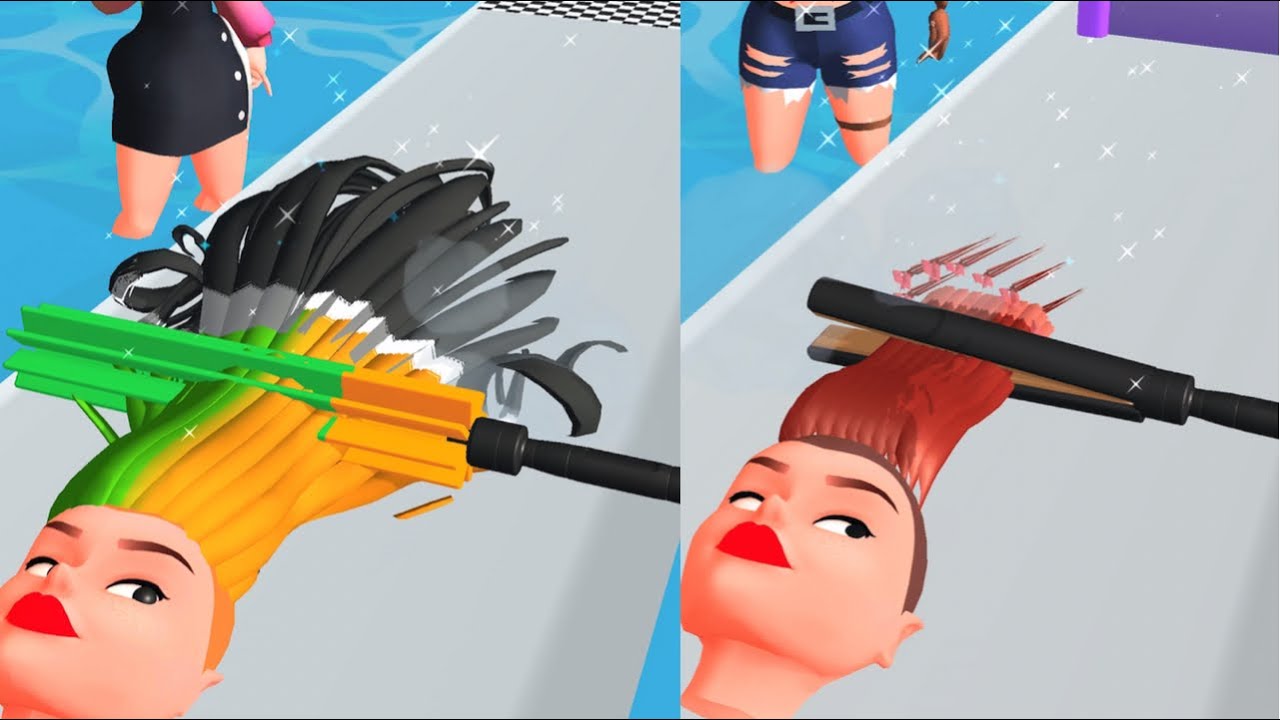 Hair Curl Android, iOS Game Max Levels Gameplay
