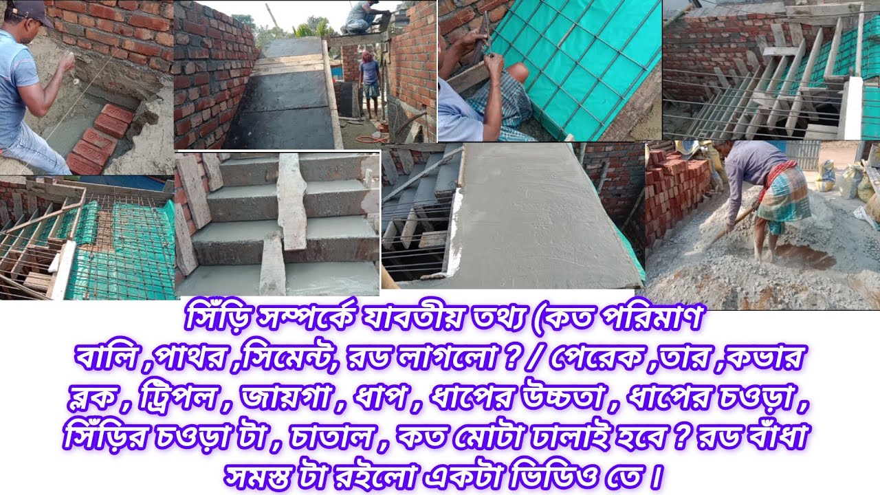 সিঁড়ি কিভাবে তৈরি করবেন ? | বাড়ির সিঁড়ি নির্মাণ নিয়ম |সিঁড়ির ধাপ কত টা  চওড়া করব ? সিঁড়ির হাইট