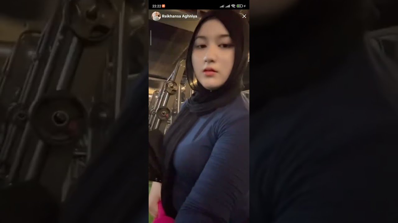 reikhansaaghniya & _inicheryl gym bareng full body semok tobrut live