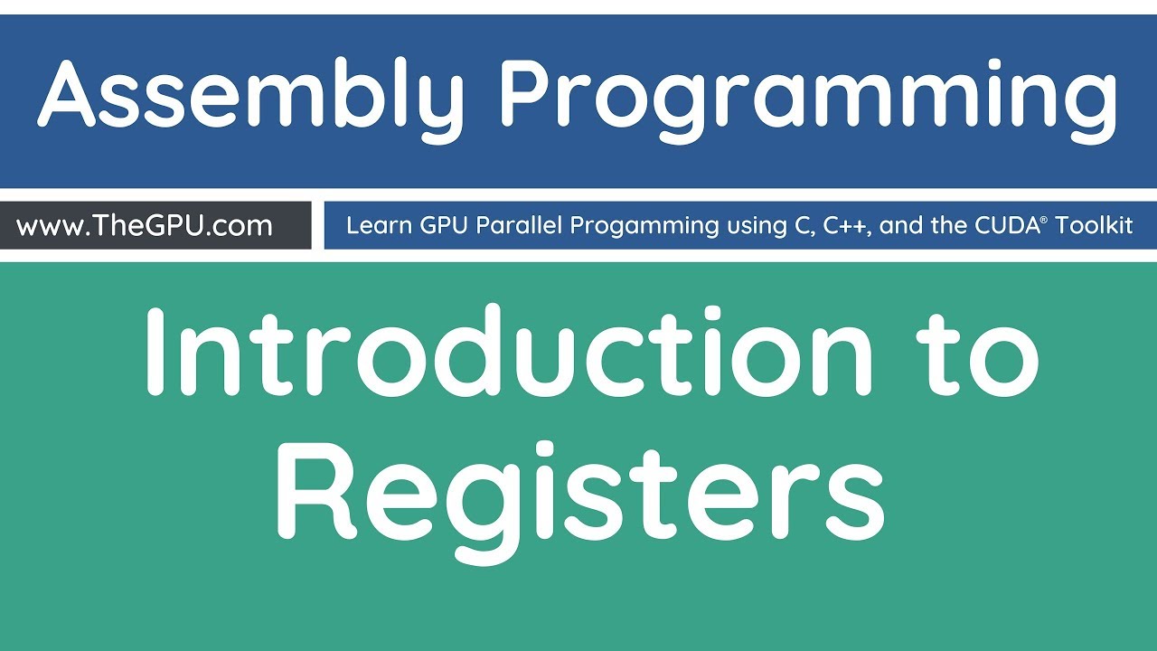 Learn Assembly Programming - Introduction to Registers