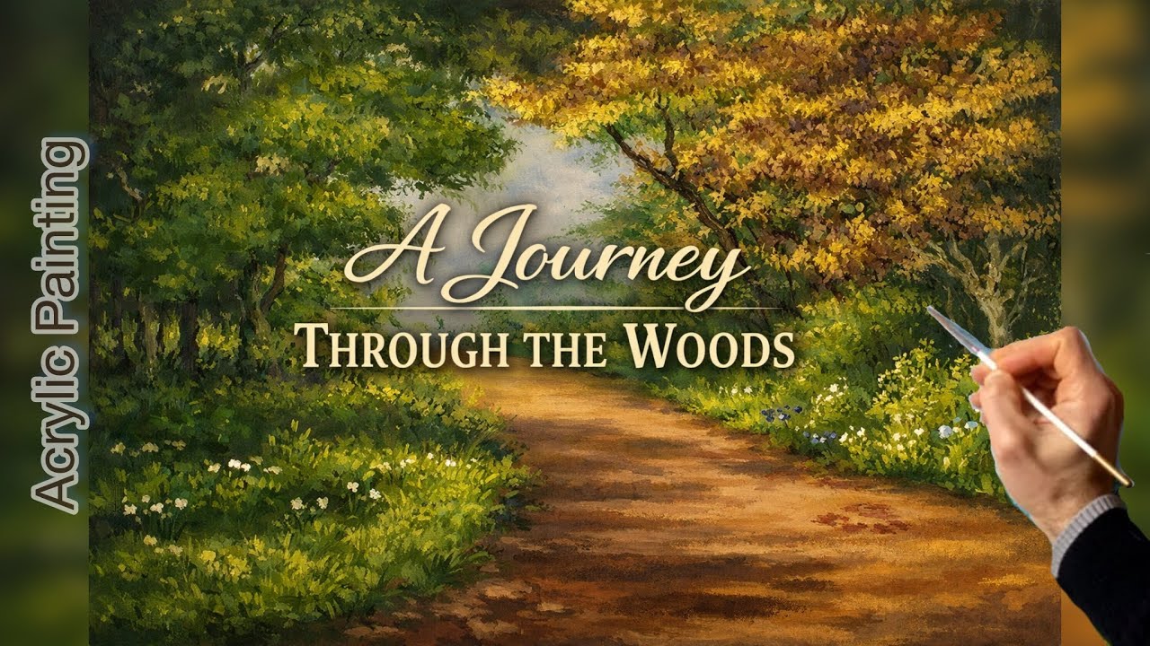 Пейзажная живопись — акриловыми красками легко и просто!