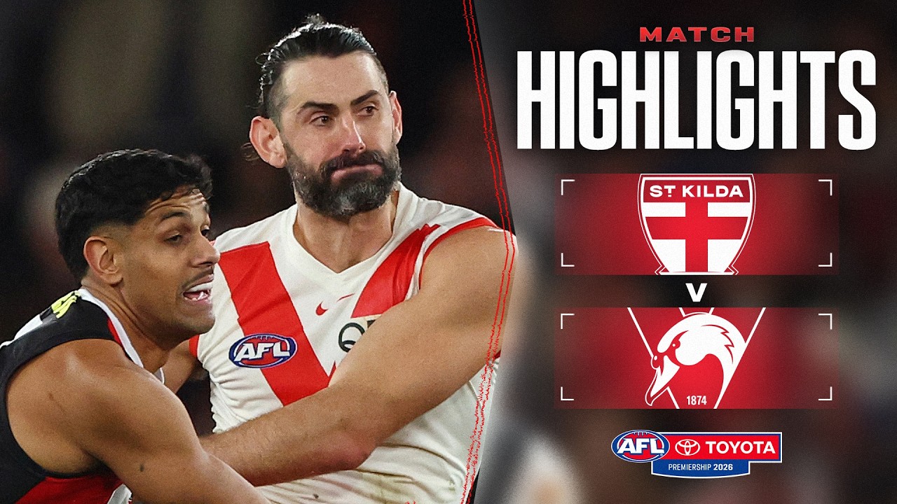 St Kilda v Sydney Swans Highlights | Round 21, 2026 | AFL