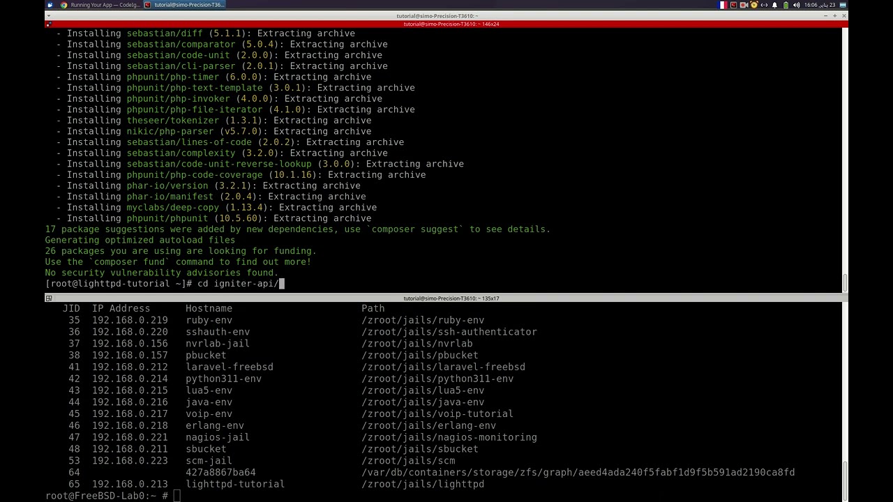 تشغيل بيئة العمل كودإكنايتر على فريبسد يونكس Get CodeIgniter Framework to run on FreeBSD jail