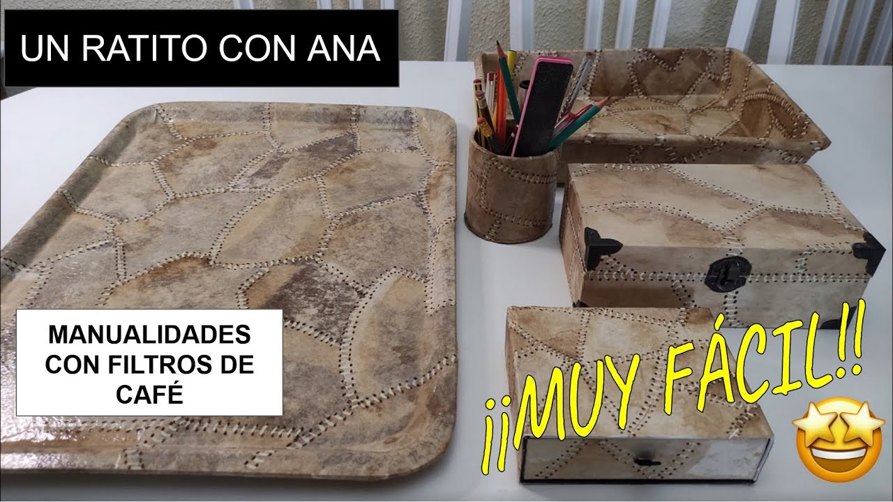 Manualidades con filtros de café | UN RATITO CON ANA