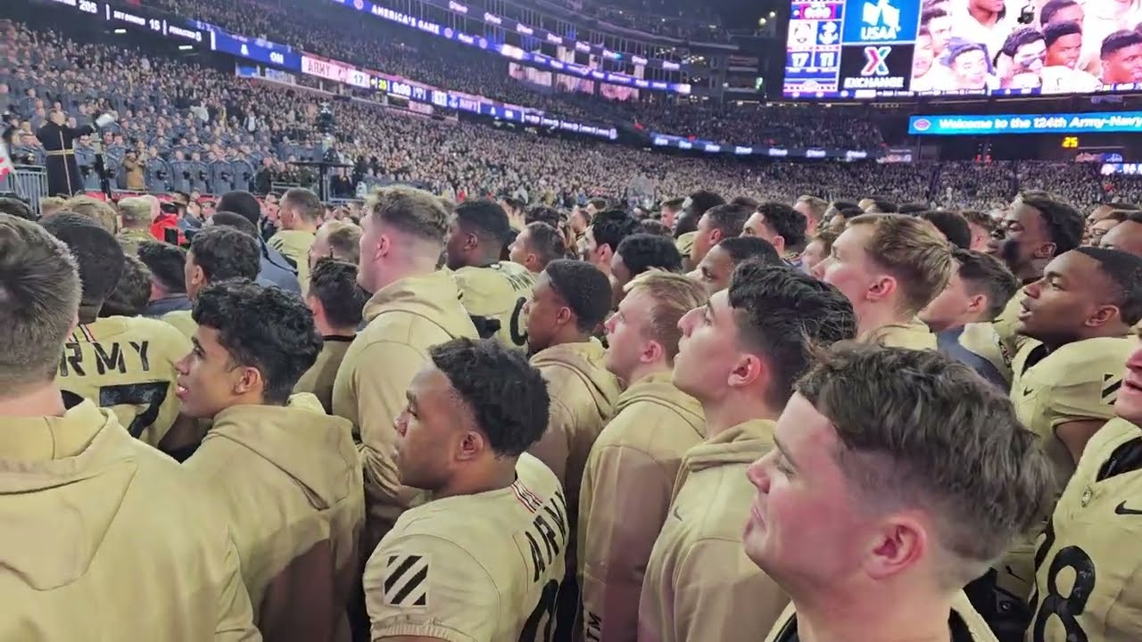 Army USMA West Point Sings Alma Mater Second Post 17--11 Win  in 2023 Army Navy Game