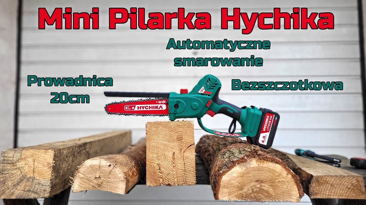Mini Pilarka Łańcuchowa 18V z Silnikiem Bezszczotkowym i Automatycznym Smarowaniem - Hychika CS18D