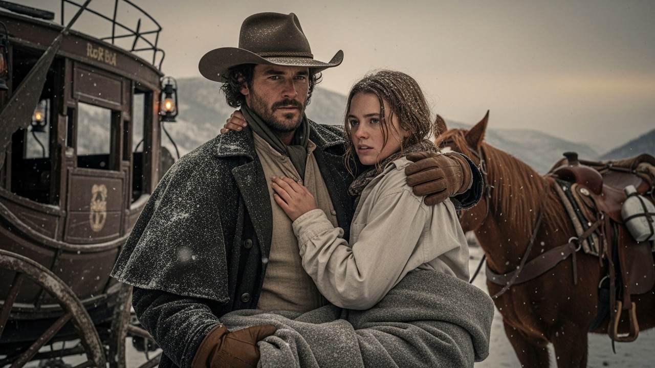 She Was Left In The Snow After The Stagecoach Wreck, The Cowboy Pulled Her From The Rubble