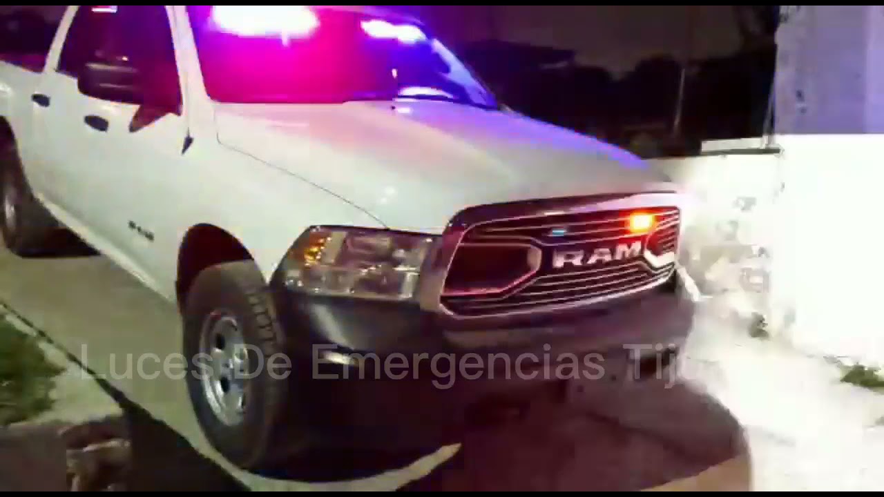 Estrobos de cola de cochino para unidades de emergencia RAM 2021#Lucesdeemegenciatj suscríbete like