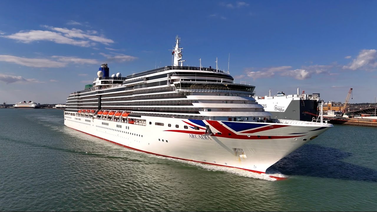 P&O Arcadia Leaving Southampton - 22nd August 2025 - DJI Mini 4Pro -4K