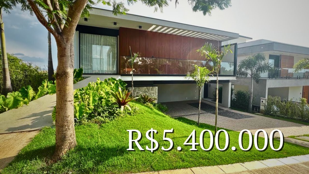 Casa Moderna de R$5,4 milhões com Vista Espetacular em Condomínio de Alto Padrão - Indaiatuba SP
